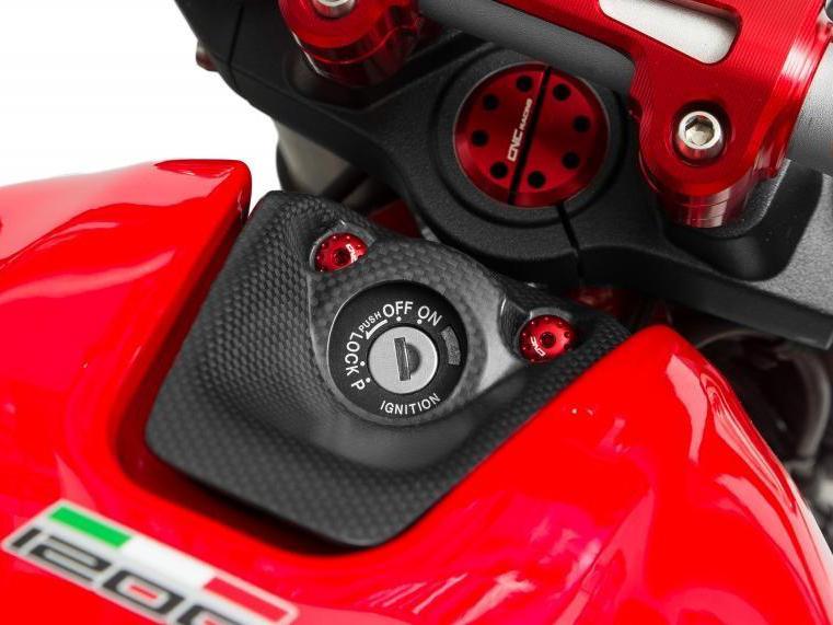 ZA967 - CNC RACING Ducati Monster 1200/821 Carbon Key Cover – Accessories in the Factory Racing Motorcycle Aftermarket Accessories and Parts Online Shop