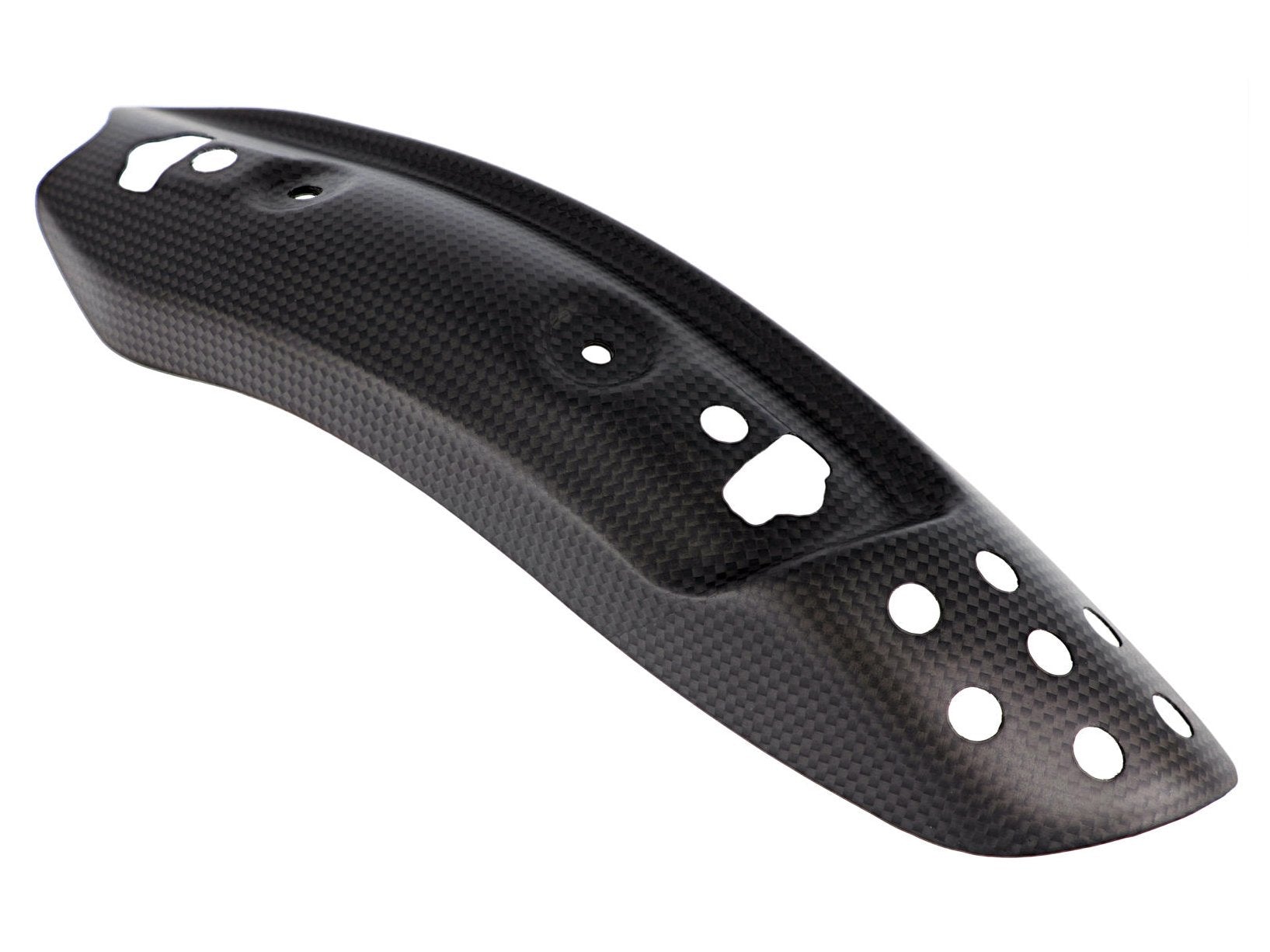 ZA976 - CNC RACING Ducati Monster 797 / Scrambler Carbon Exhaust Pipe Heat Guard Holder – Accessories in the Factory Racing Motorcycle Aftermarket Accessories and Parts Online Shop