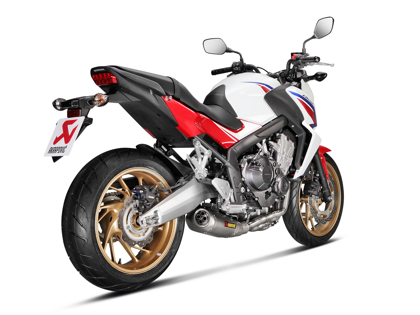 AKRAPOVIC S-H6R12-HAFT Honda CB650F / CBR650F (2016+) Exhaust System "Racing Line" (titanium) – Accessories in the 2WheelsHero Motorcycle Aftermarket Accessories and Parts Online Shop