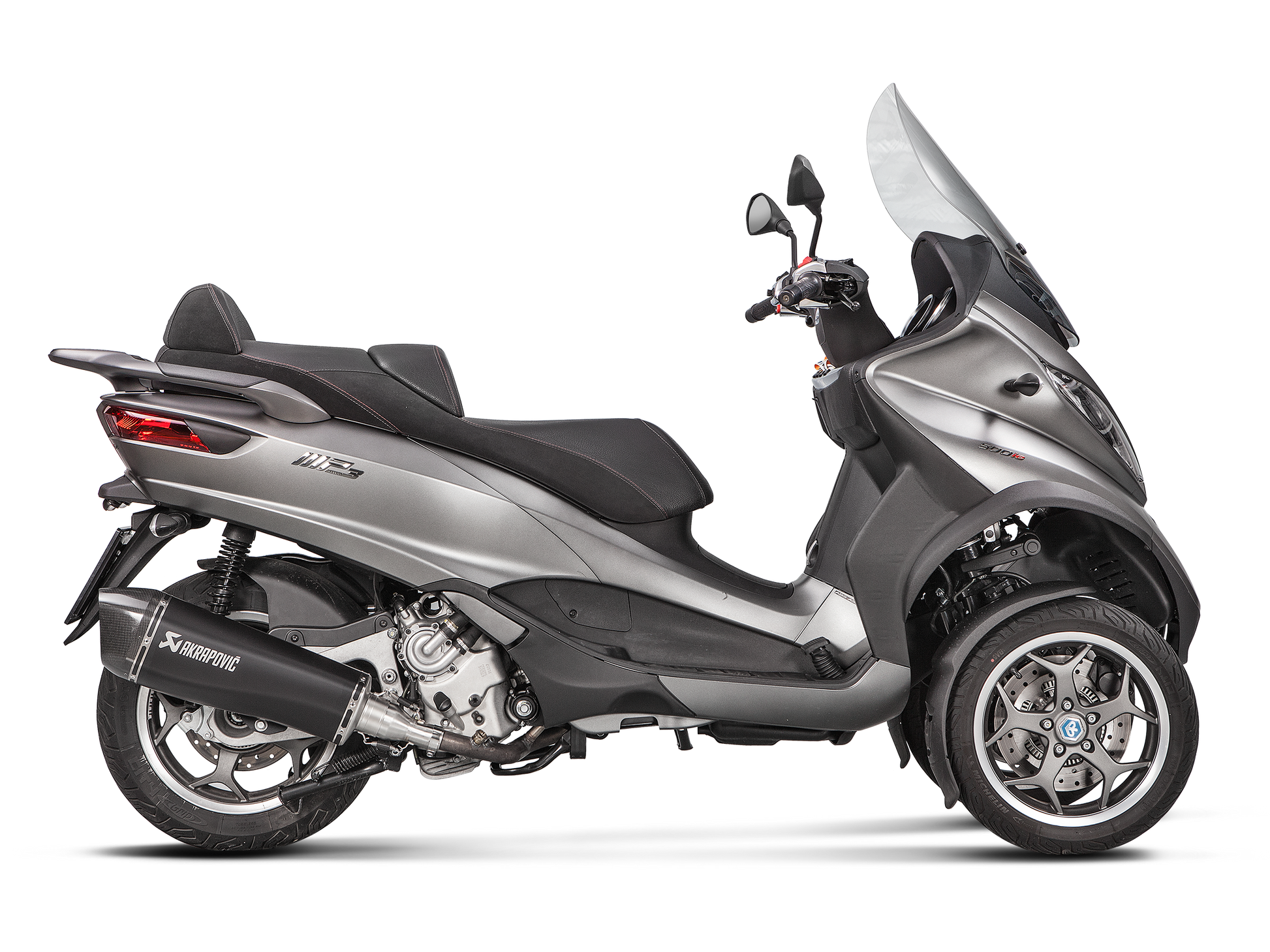 AKRAPOVIC S-PI5SO1-HRAASSBL Piaggio MP3 500/500 LT / HPE (2020+) Slip-On Exhaust (SS) – Accessories in the 2WheelsHero Motorcycle Aftermarket Accessories and Parts Online Shop