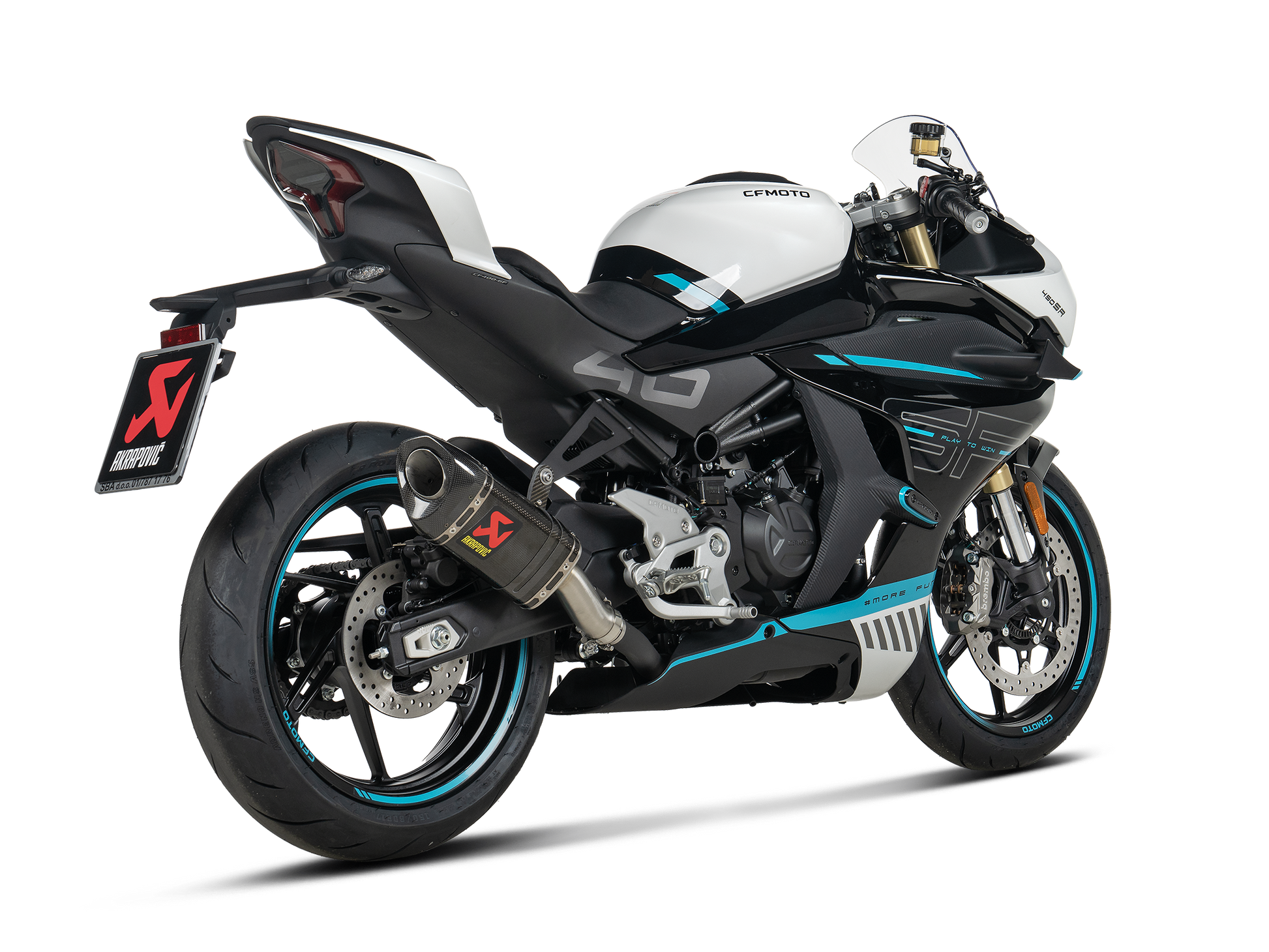 AKRAPOVIC P-X342 CFMOTO 450SR / 450NK (2024+) Muffler Bracket (aluminium) – Accessories in the 2WheelsHero Motorcycle Aftermarket Accessories and Parts Online Shop