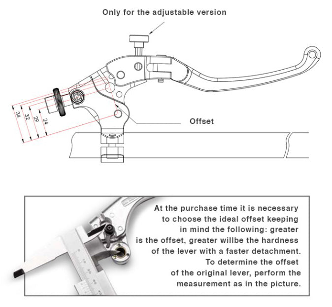 LCFR - BONAMICI RACING European Motorcycles Clutch Master Cylinder (full adjustable lever) – Accessories in the 2WheelsHero Motorcycle Aftermarket Accessories and Parts Online Shop