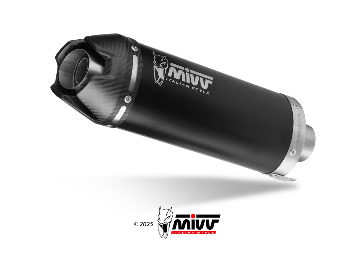 MIVV K.061 KAWASAKI Z 500 / SE ( 2024+ ) Slip On Exhaust "AK-1" (black + carbon cap; approved) – Accessories in the 2WheelsHero Motorcycle Aftermarket Accessories and Parts Online Shop