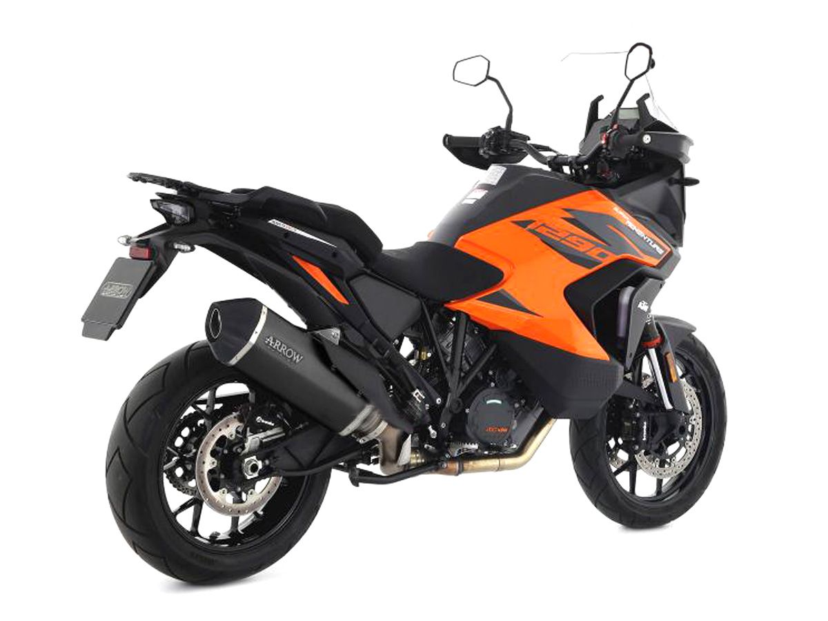 Arrow KTM 1290 スーパーアドベンチャー 2015-2020 フルエキ Race Tech アルミ 71809AK+71495MI KTM 1290 Super Adventure 2021 Arrow Dark Titanium ⁄ Carbon