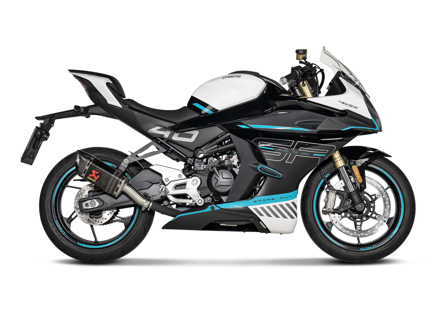 AKRAPOVIC S-CF4SO1-APC CFMOTO 450SR / 450NK (2024+) Slip-on Exhaust (carbon) – Accessories in the 2WheelsHero Motorcycle Aftermarket Accessories and Parts Online Shop