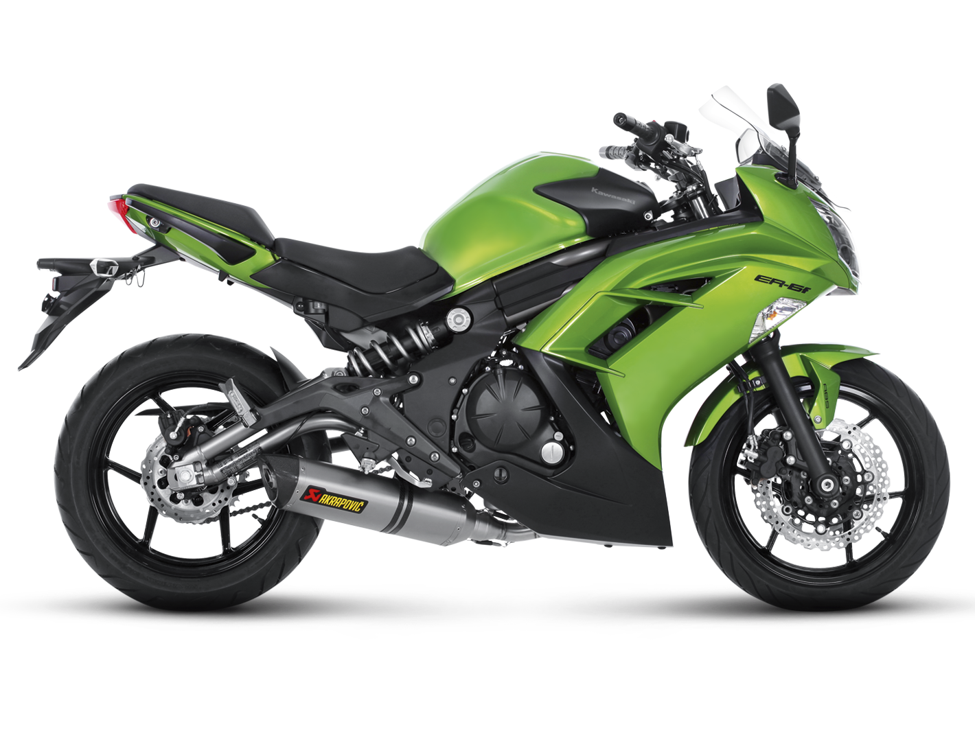AKRAPOVIC S-K6R7-HT Kawasaki ER-6N / F / Ninja 650 (2016+) Exhaust System "Racing Line" (titanium) – Accessories in the 2WheelsHero Motorcycle Aftermarket Accessories and Parts Online Shop