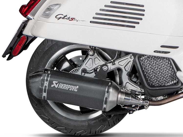 AKRAPOVIC S-VE125SO1-HZBL Vespa GTS 125 / Super / Sport / Tech (2020+) Slip-On Exhaust (SS) – Accessories in the 2WheelsHero Motorcycle Aftermarket Accessories and Parts Online Shop