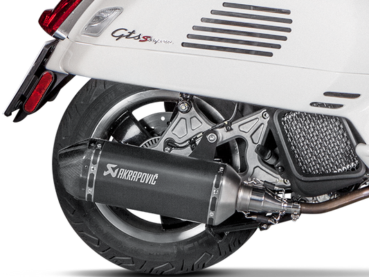 AKRAPOVIC S-VE125SO1-HZBL Vespa GTS 125 / Super / Sport / Tech (2020+) Slip-On Exhaust (SS) – Accessories in the 2WheelsHero Motorcycle Aftermarket Accessories and Parts Online Shop