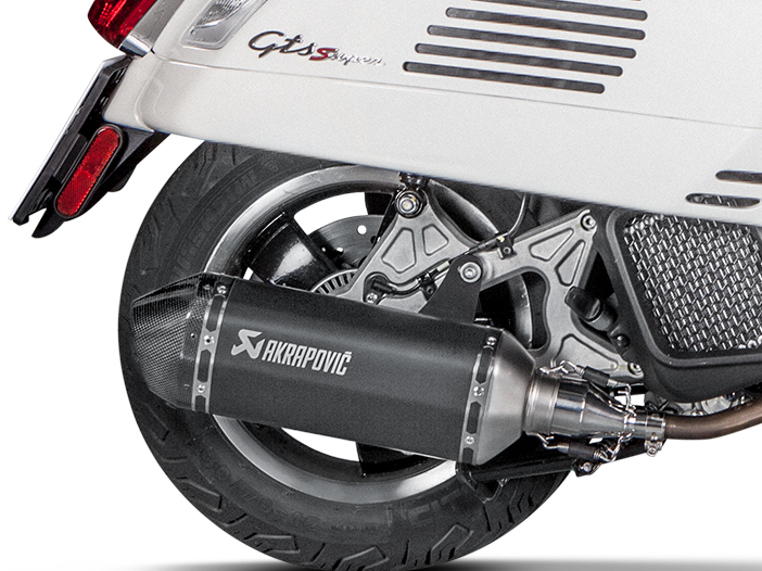 AKRAPOVIC S-VE125SO2-HZBL Vespa GTS 125 / Super / Sport / Tech (2024+) Slip-On Exhaust (SS) – Accessories in the 2WheelsHero Motorcycle Aftermarket Accessories and Parts Online Shop