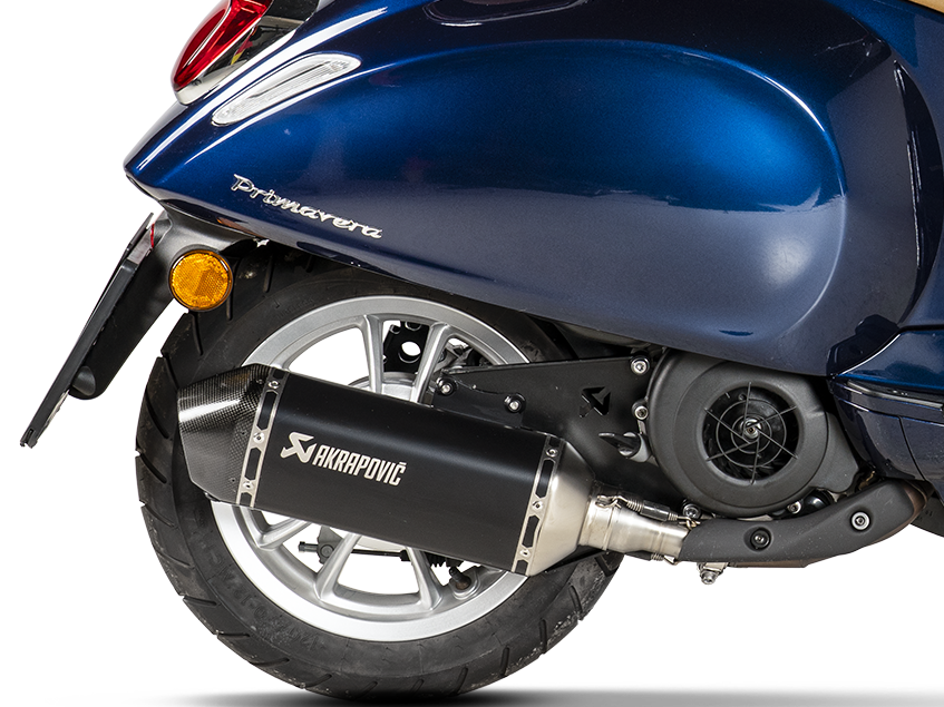 AKRAPOVIC S-VE125SO3-HZBL Vespa Primavera 125ie 3V (2022+) Slip-On Exhaust (SS) – Accessories in the 2WheelsHero Motorcycle Aftermarket Accessories and Parts Online Shop