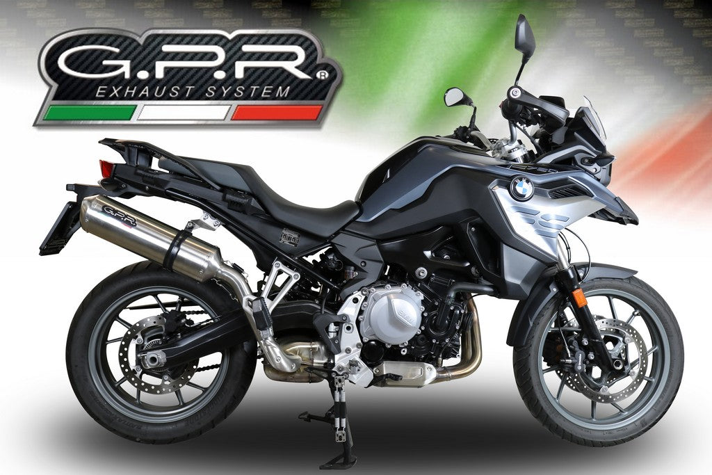 GPR BMW F750GS Slip-on Exhaust "Satinox" (EU homologated)