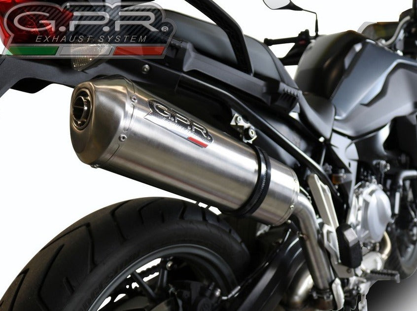 GPR BMW F750GS Slip-on Exhaust "Satinox" (EU homologated)