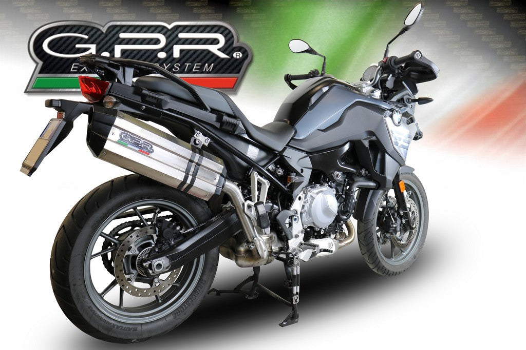 GPR BMW F750GS Slip-on Exhaust "Sonic Inox" (EU homologated)