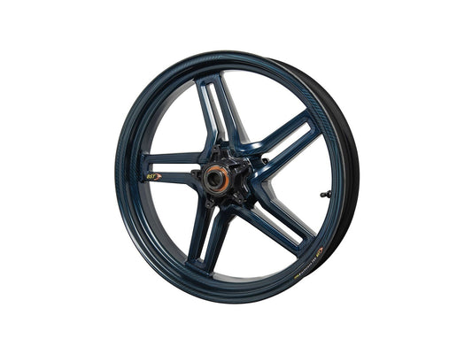 BST Ducati Monster S4 Carbon Wheel "Rapid TEK" (front, 5 slanted spokes, black hubs)