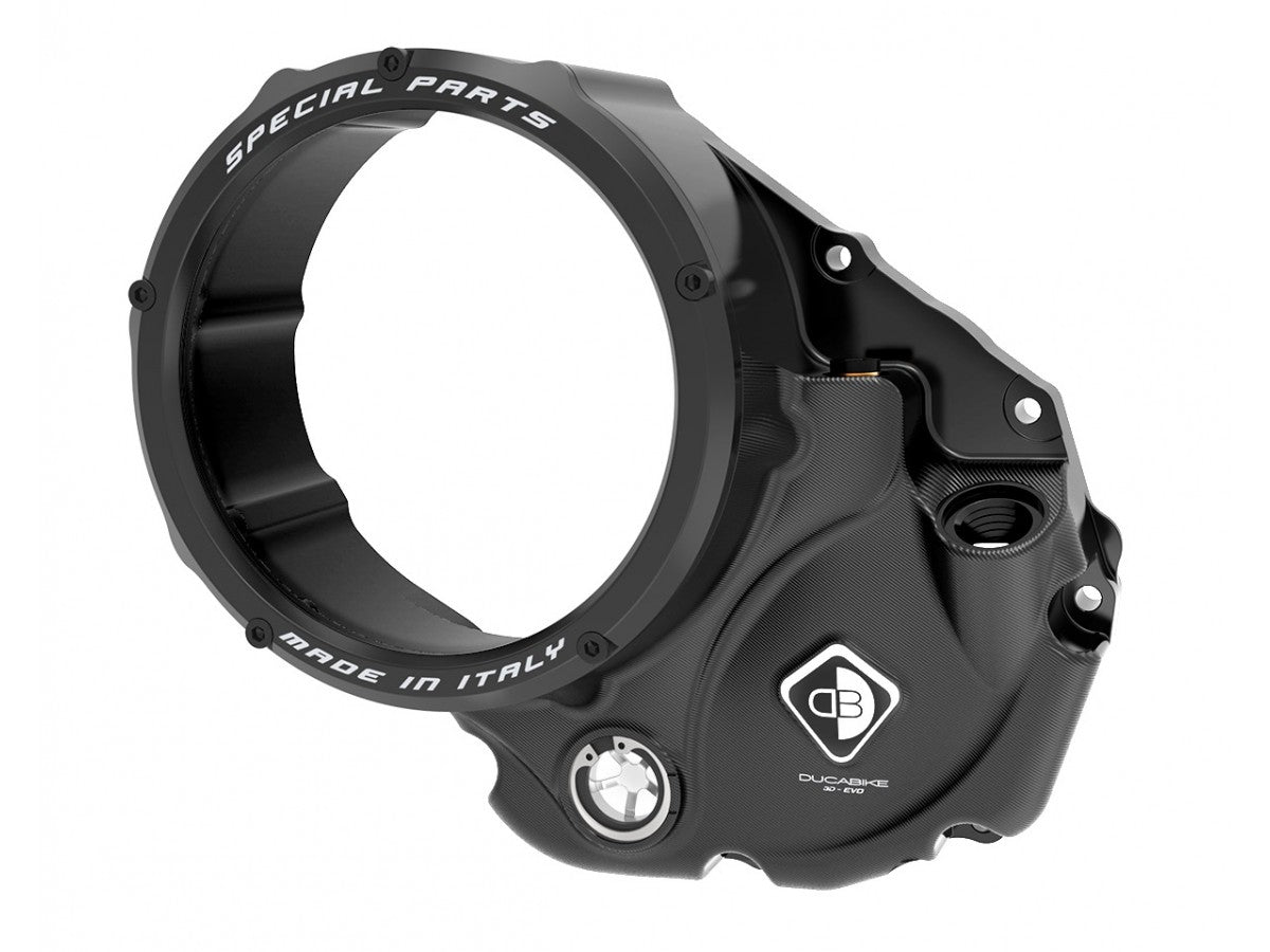 CCDV10 - DUCABIKE Ducati Oil Bath Clear Clutch Cover "3D Evo"