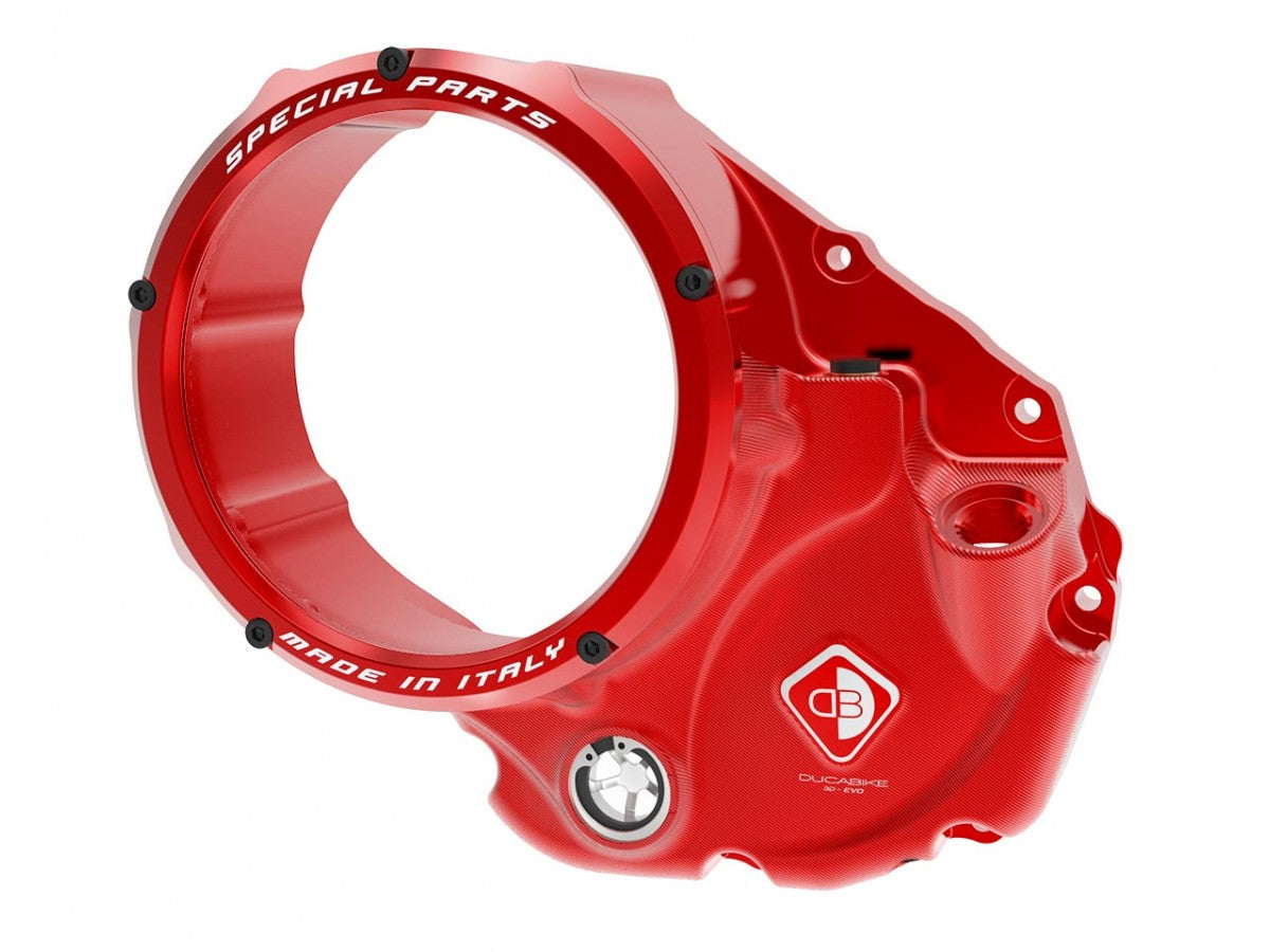 CCDV10 - DUCABIKE Ducati Oil Bath Clear Clutch Cover "3D Evo"