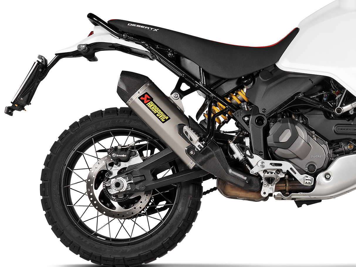 AKRAPOVIC S-D9SO19-HJAT Ducati DesertX (2024+) Slip-on Exhaust (titanium) – Accessories in the 2WheelsHero Motorcycle Aftermarket Accessories and Parts Online Shop
