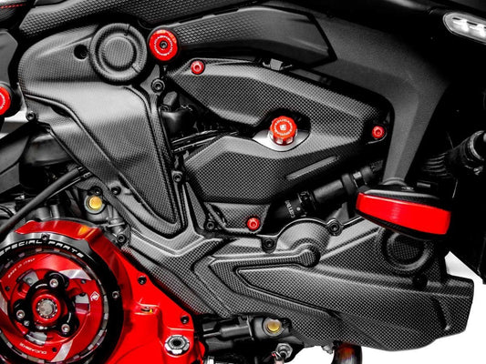 CRB01O - DBK Ducati Monster 937 / 937 SP / 30° Anniversario (2021+) Carbon Horizontal Belt Cover