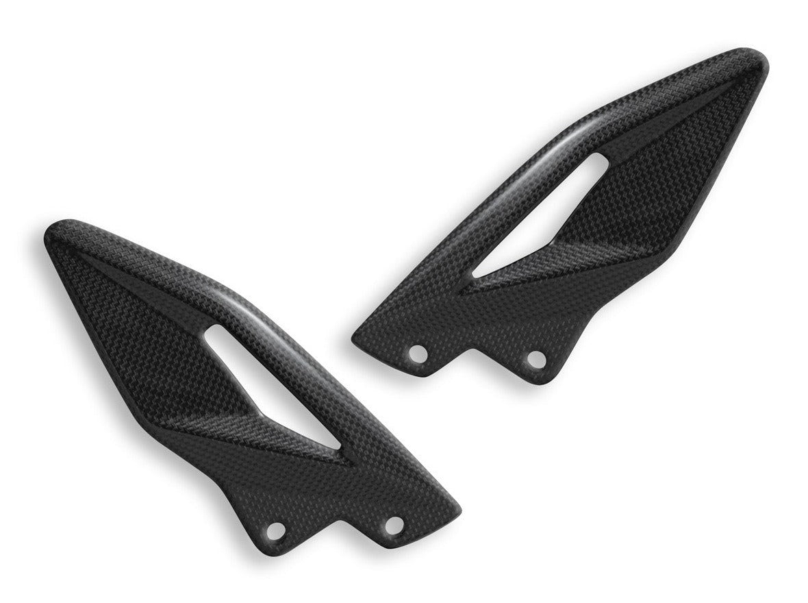 CRB90L - DBK Triumph Street Triple 765 S / R / RS (2017+) Glossy Carbon Heel Guards