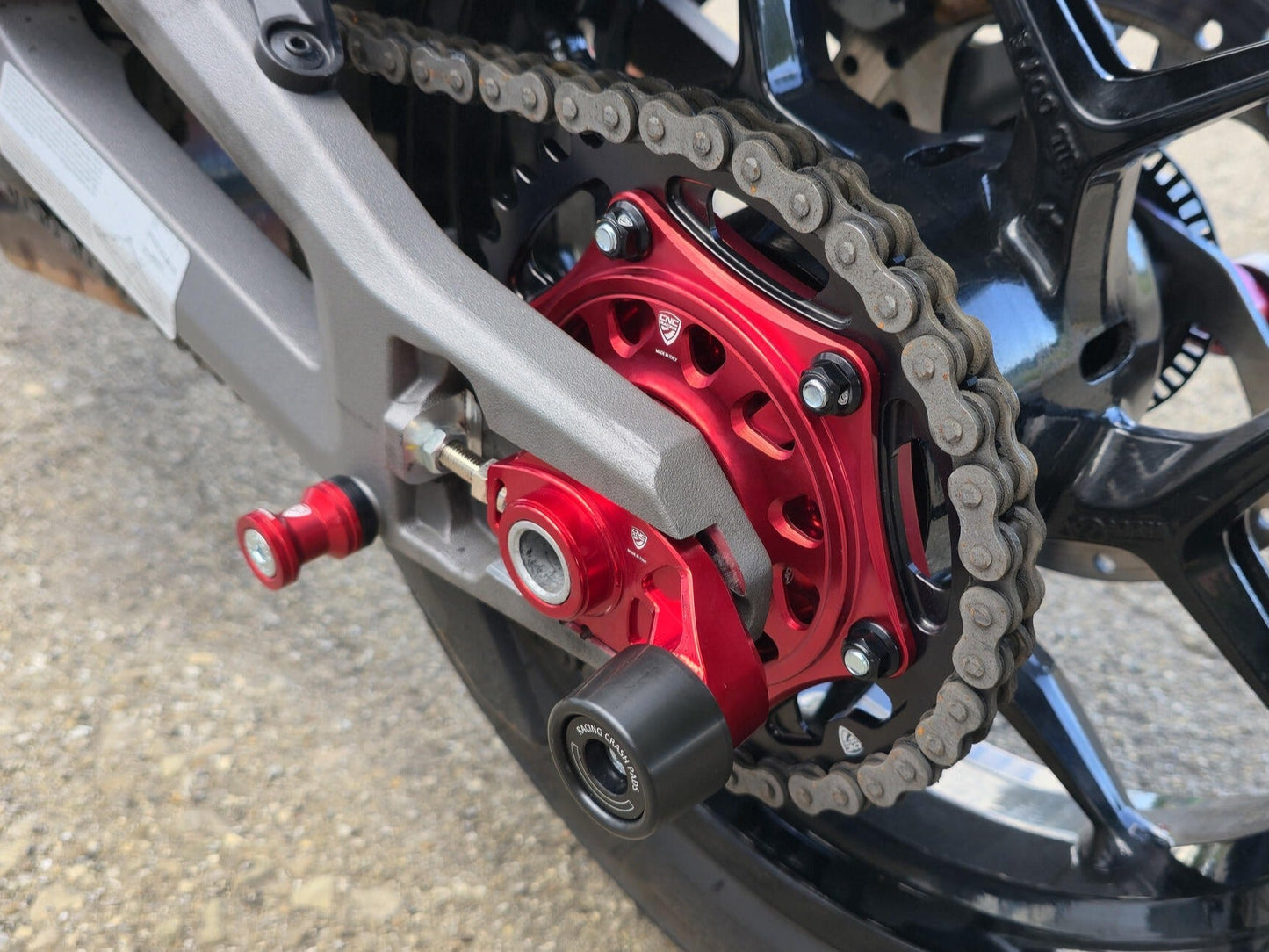 FCA01 - CNC RACING Ducati Multistrada V2 (2025+) Rear Sprocket Flange Cover – Accessories in the Factory Racing Motorcycle Aftermarket Accessories and Parts Online Shop