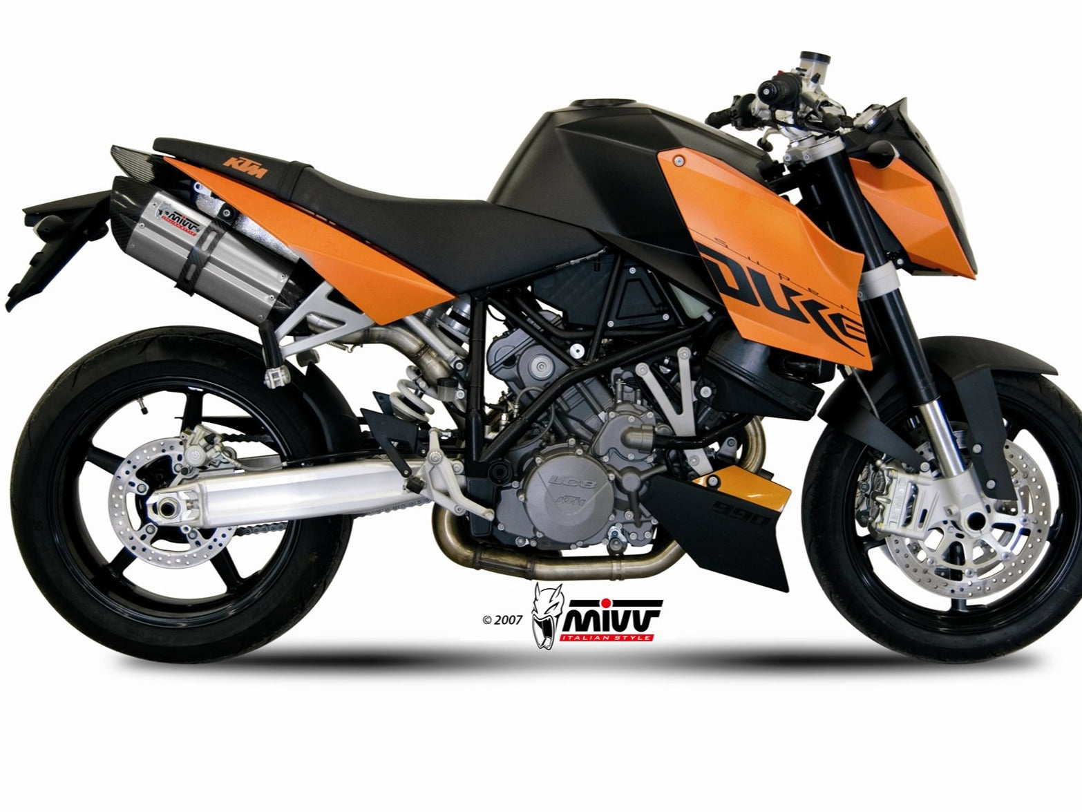 MIVV KT.002 KTM 990 SUPERDUKE ( 2005 / 11 ) Dual Slip-on Exhaust "Suono" ( stainless steel; approved) – Accessories in the 2WheelsHero Motorcycle Aftermarket Accessories and Parts Online Shop