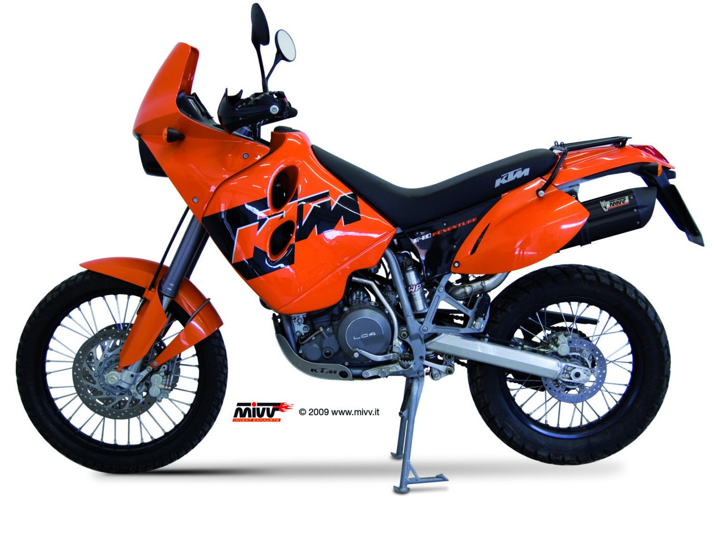 MIVV KT.006 KTM 690 ENDURO / LC4 640 ADVENTURE ( 2008 / 13 ) Slip-on Exhaust "Suono" ( black; approved) – Accessories in the 2WheelsHero Motorcycle Aftermarket Accessories and Parts Online Shop