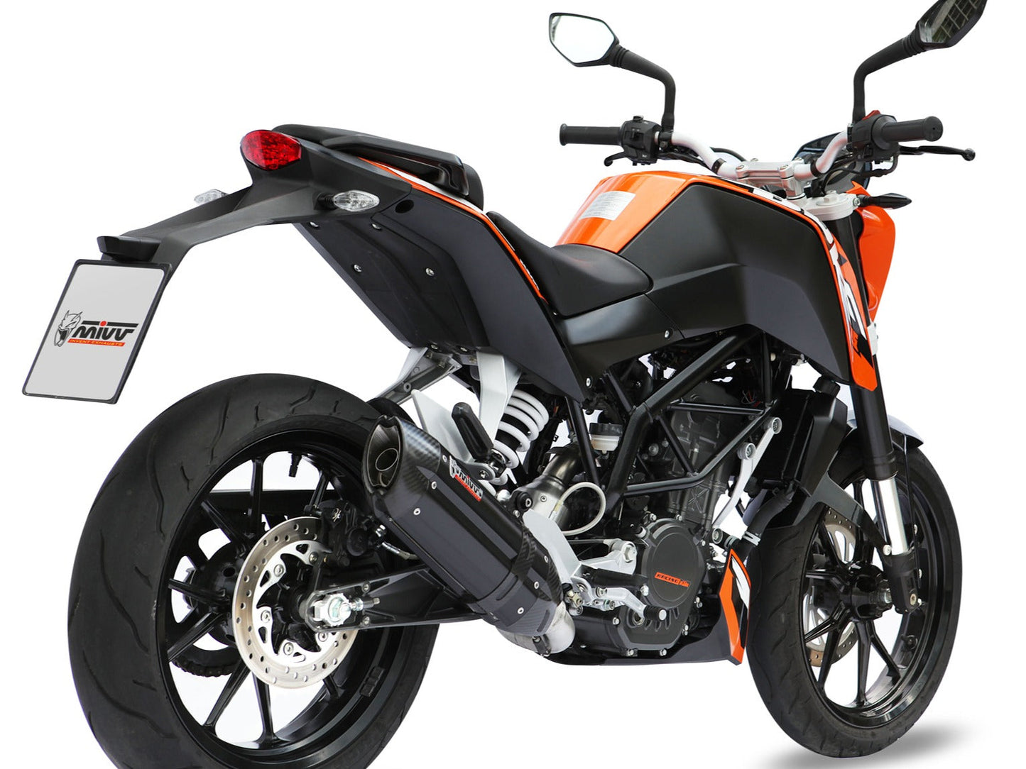 MIVV KT.009 KTM 125 Duke ( 2011 / 16 ) Full System Exhaust "Suono" ( black; approved) – Accessories in the 2WheelsHero Motorcycle Aftermarket Accessories and Parts Online Shop