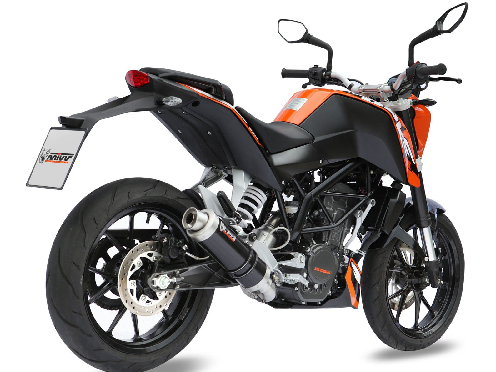 MIVV KT.009 KTM 125 / 200 DUKE ( 2011 / 16 ) Full System Exhaust "GP" ( black; approved) – Accessories in the 2WheelsHero Motorcycle Aftermarket Accessories and Parts Online Shop