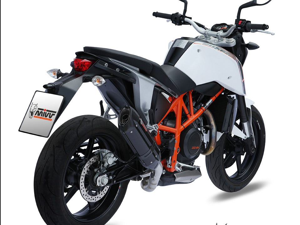 MIVV KT.010 KTM 690 DUKE ( 2012 / 18 ) Slip-on Exhaust "Suono" ( black; approved) – Accessories in the 2WheelsHero Motorcycle Aftermarket Accessories and Parts Online Shop