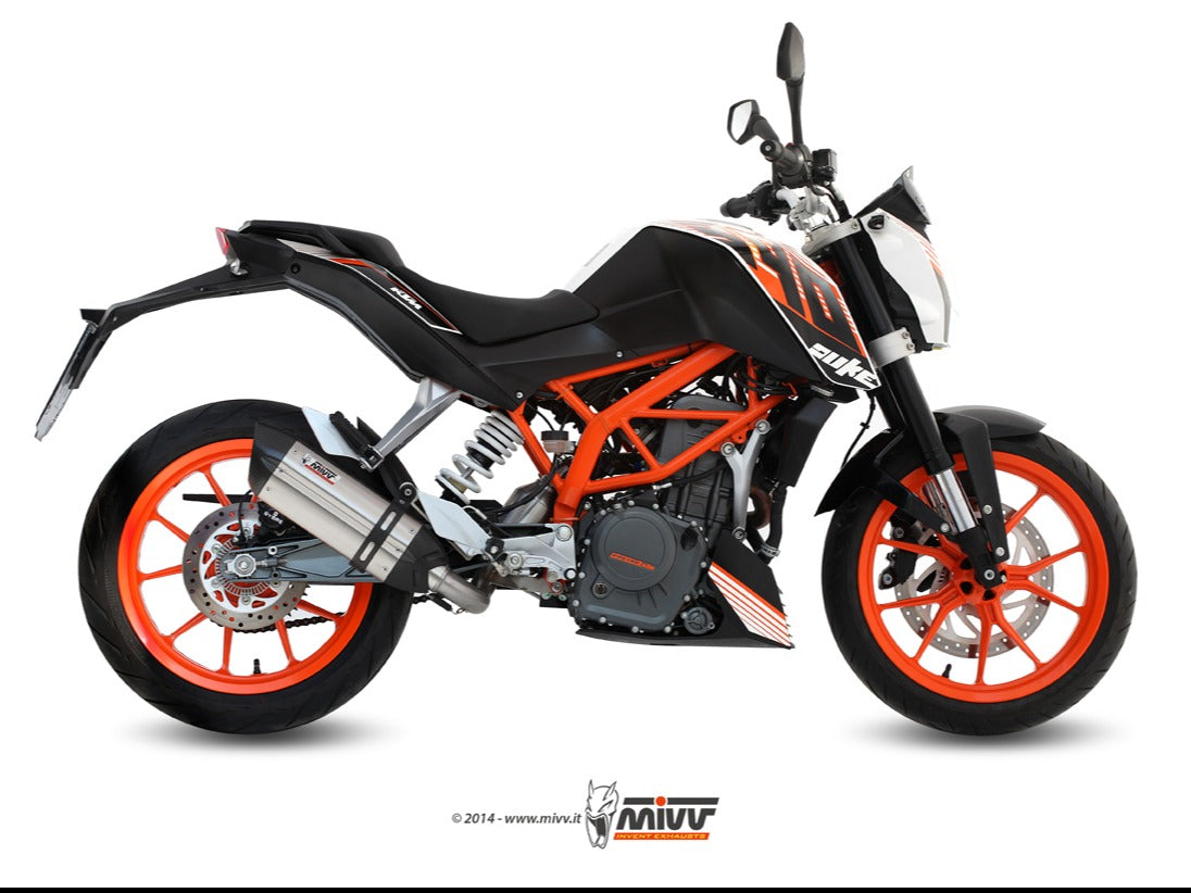MIVV KT.012 KTM 390 DUKE ( 2013 / 16 ) Full System Exhaust "SUONO" ( stainless steel; approved) – Accessories in the 2WheelsHero Motorcycle Aftermarket Accessories and Parts Online Shop