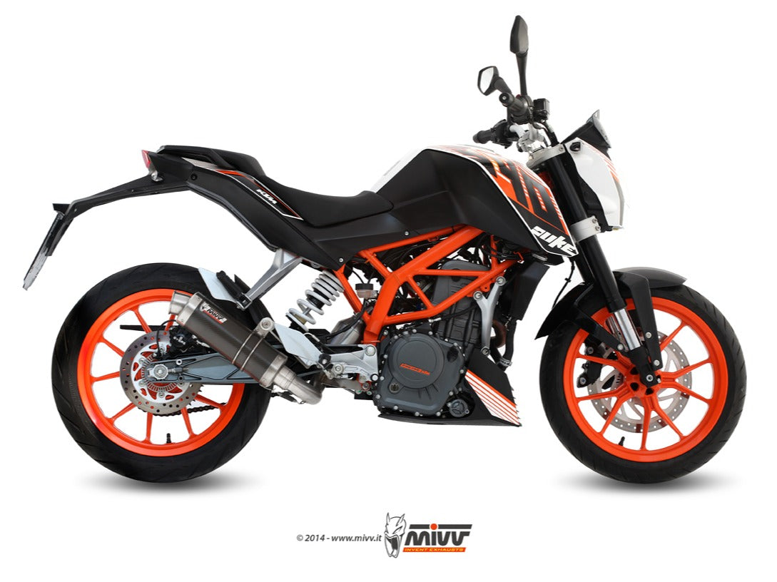 MIVV KT.012 KTM 390 DUKE ( 2013 / 16 ) Full System Exhaust "GP" ( carbon; approved) – Accessories in the 2WheelsHero Motorcycle Aftermarket Accessories and Parts Online Shop