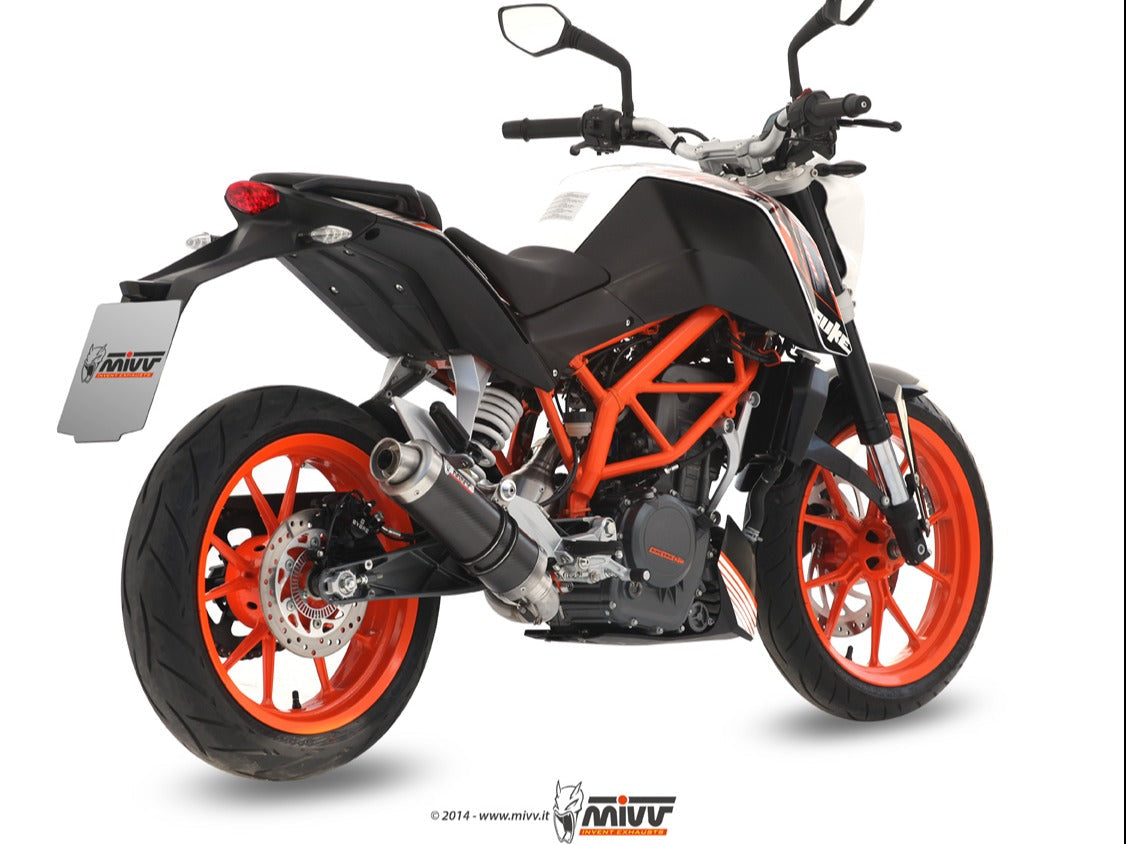 MIVV KT.012 KTM 390 DUKE ( 2013 / 16 ) Full System Exhaust "GP" ( carbon; approved) – Accessories in the 2WheelsHero Motorcycle Aftermarket Accessories and Parts Online Shop