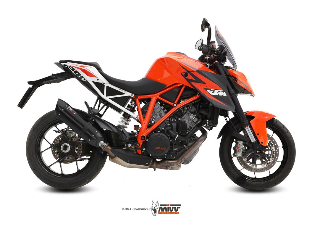 MIVV KT.014 KTM 1290 SUPERDUKE ( 2014 / 16 ) Slip-on Exhaust "Suono" ( black; approved) – Accessories in the 2WheelsHero Motorcycle Aftermarket Accessories and Parts Online Shop