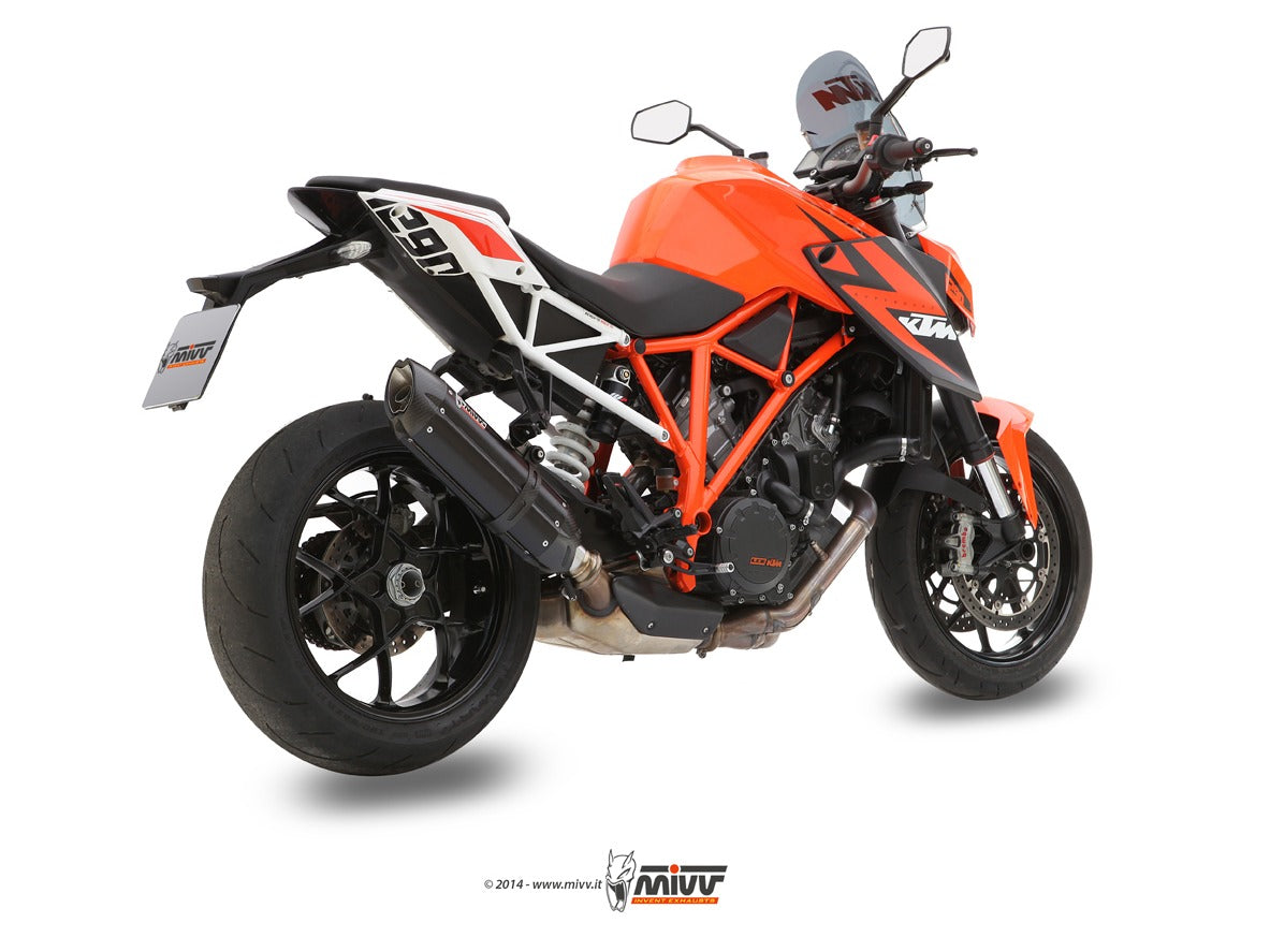 MIVV KT.014 KTM 1290 SUPERDUKE ( 2014 / 16 ) Slip-on Exhaust "Suono" ( black; approved) – Accessories in the 2WheelsHero Motorcycle Aftermarket Accessories and Parts Online Shop