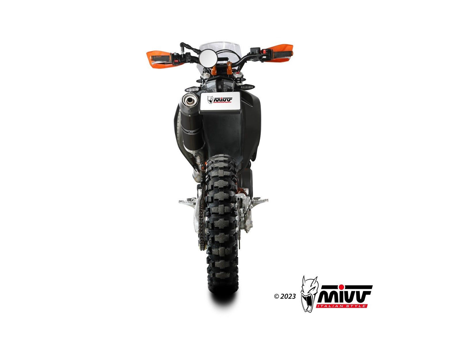 MIVV KT.023 KTM 690 Enduro R / SMC R (2019+) Slip-on Exhaust "Oval" (black + carbon cap; approved) – Accessories in the 2WheelsHero Motorcycle Aftermarket Accessories and Parts Online Shop