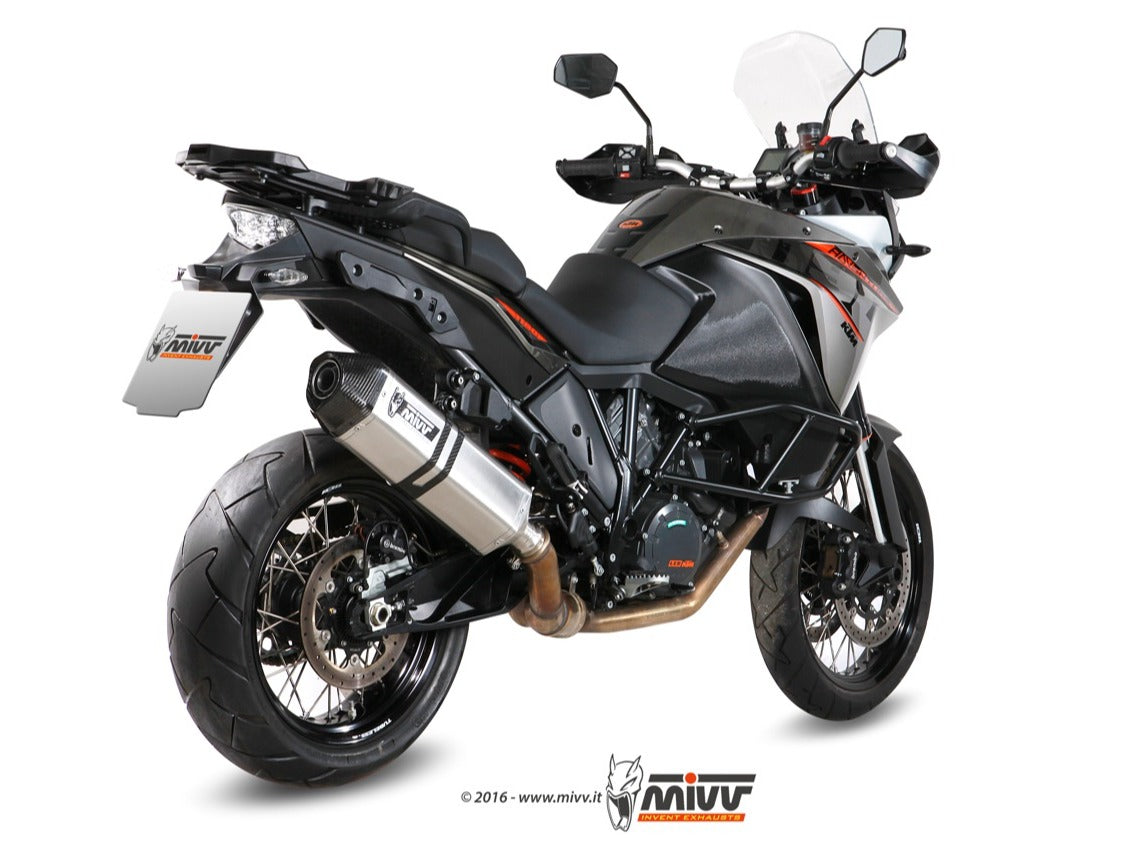 MIVV KT.017 KTM 1190 ADVENTURE ( 2013 - 16 ) Slip-on Exhaust "Speed Edge" (stainless steel; approved) – Accessories in the 2WheelsHero Motorcycle Aftermarket Accessories and Parts Online Shop