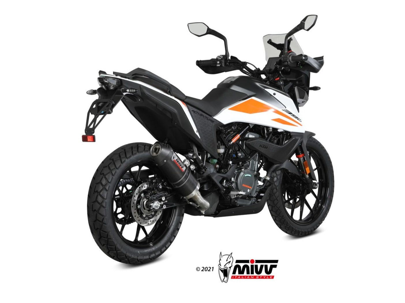MIVV KT.024 KTM 390 ADVENTURE ( 2020+ ) Slip-on Exhaust "Oval" ( carbon + cap; approved) – Accessories in the 2WheelsHero Motorcycle Aftermarket Accessories and Parts Online Shop