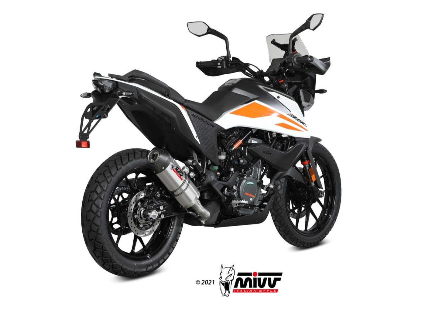 MIVV KT.024 KTM 390 ADVENTURE ( 2020+ ) Slip-on Exhaust "Oval" ( titanium + carbon cap; approved) – Accessories in the 2WheelsHero Motorcycle Aftermarket Accessories and Parts Online Shop