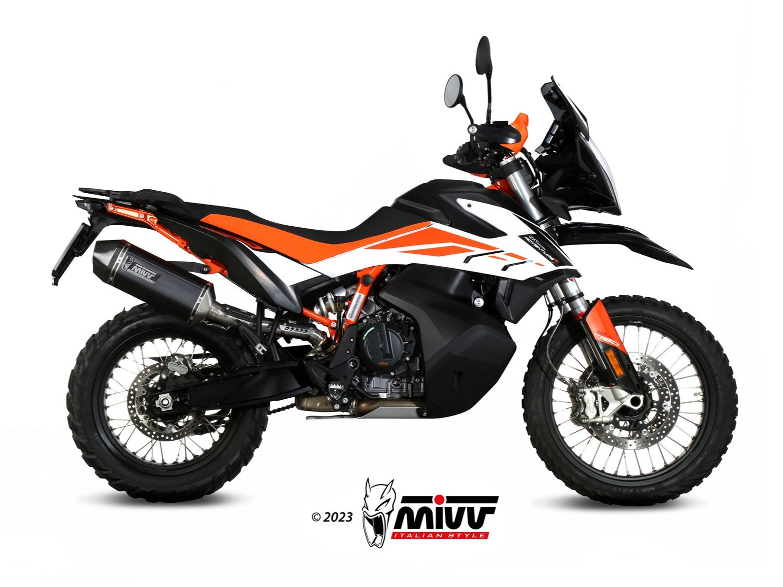 MIVV KT.021 KTM 790 / 890 ADVENTURE / R / SMT ( 2019+ ) Slip-on Exhaust "Speed Edge" ( black; approved) – Accessories in the 2WheelsHero Motorcycle Aftermarket Accessories and Parts Online Shop