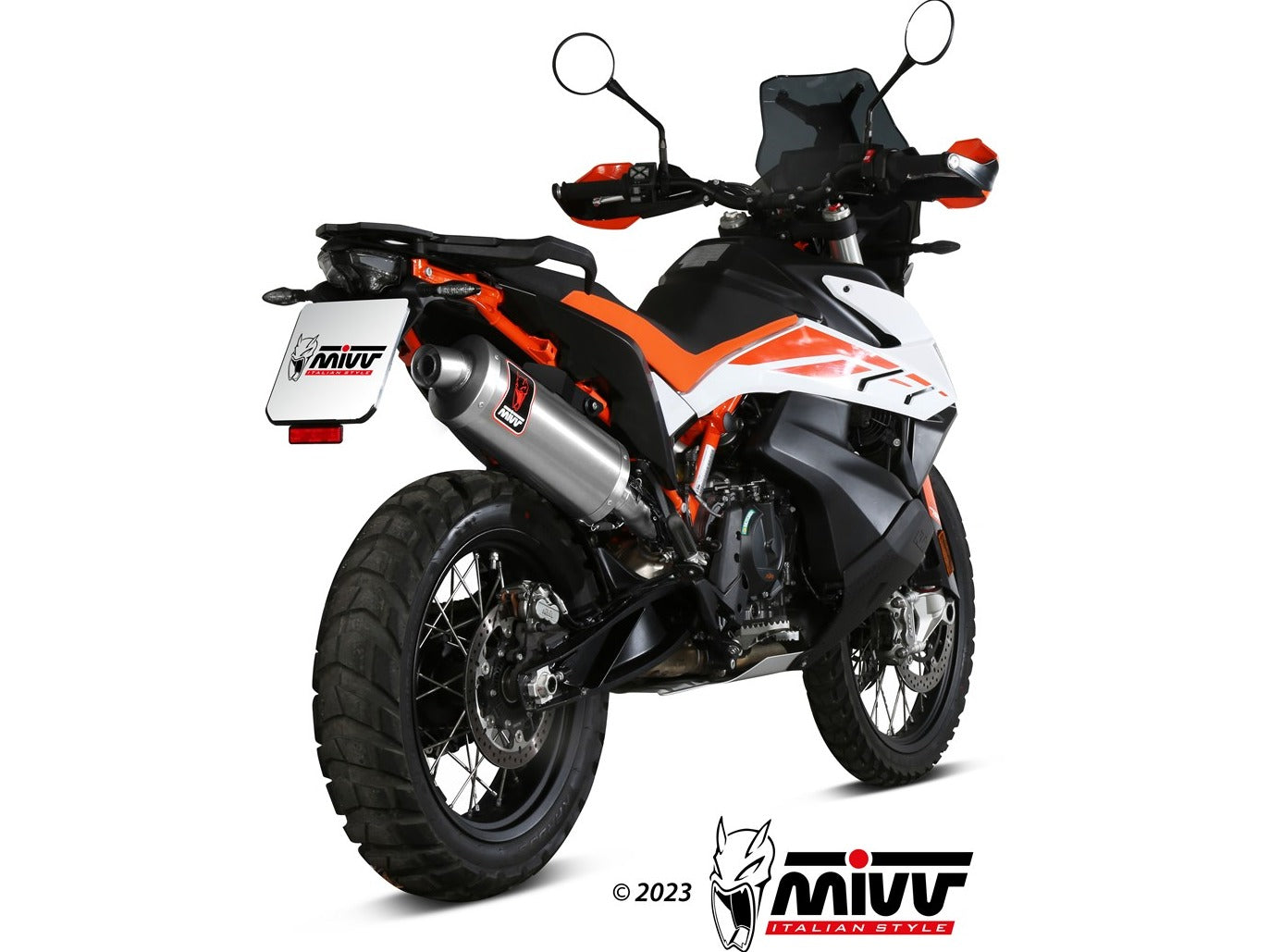 MIVV KT.021 KTM 790 / 890 ADVENTURE / R ( 2019+ ) Slip-on Exhaust "Dakar" ( stainless steel; approved) – Accessories in the 2WheelsHero Motorcycle Aftermarket Accessories and Parts Online Shop