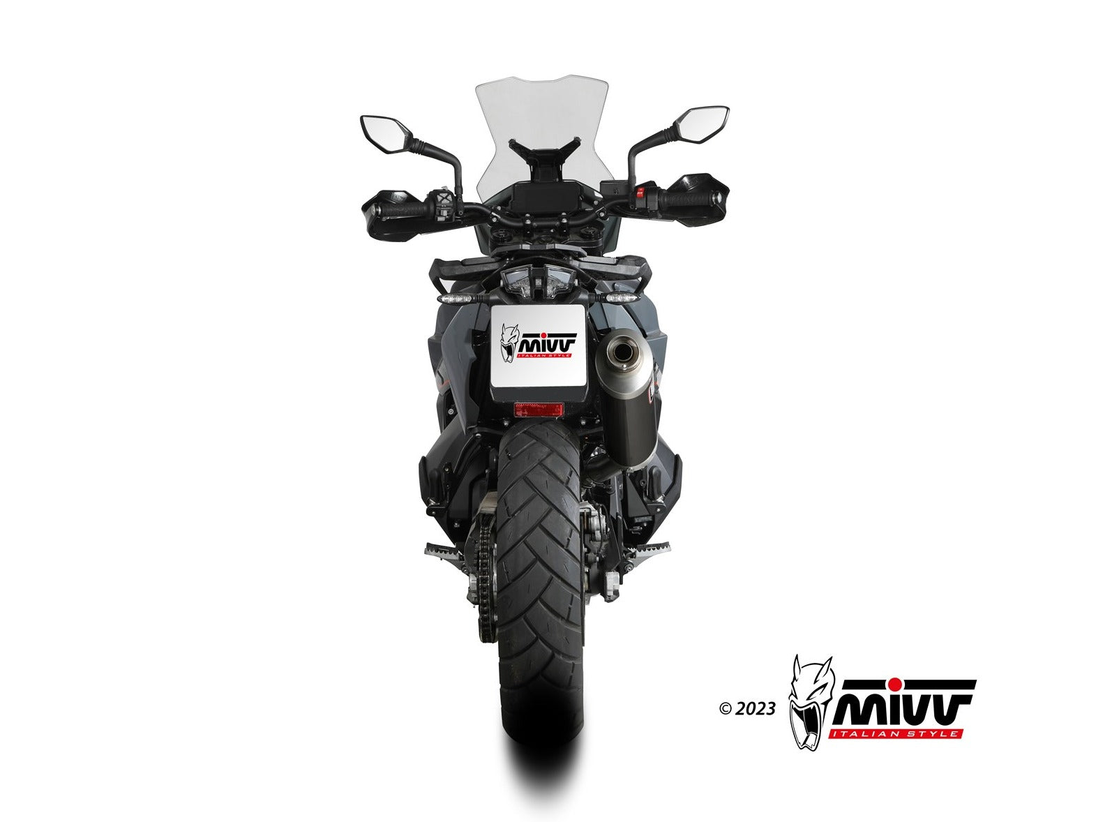 MIVV KT.021 KTM 790 / 890 ADVENTURE / R ( 2019+ ) Slip-on Exhaust "Dakar" ( black; approved) – Accessories in the 2WheelsHero Motorcycle Aftermarket Accessories and Parts Online Shop