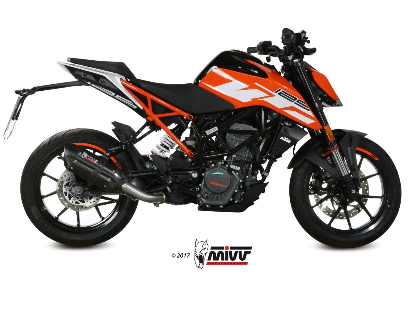 MIVV KT.019 KTM 125/390 DUKE / 125/390 RC ( 2017 / 20 ) Slip-on Exhaust "Suono" ( black; approved) – Accessories in the 2WheelsHero Motorcycle Aftermarket Accessories and Parts Online Shop