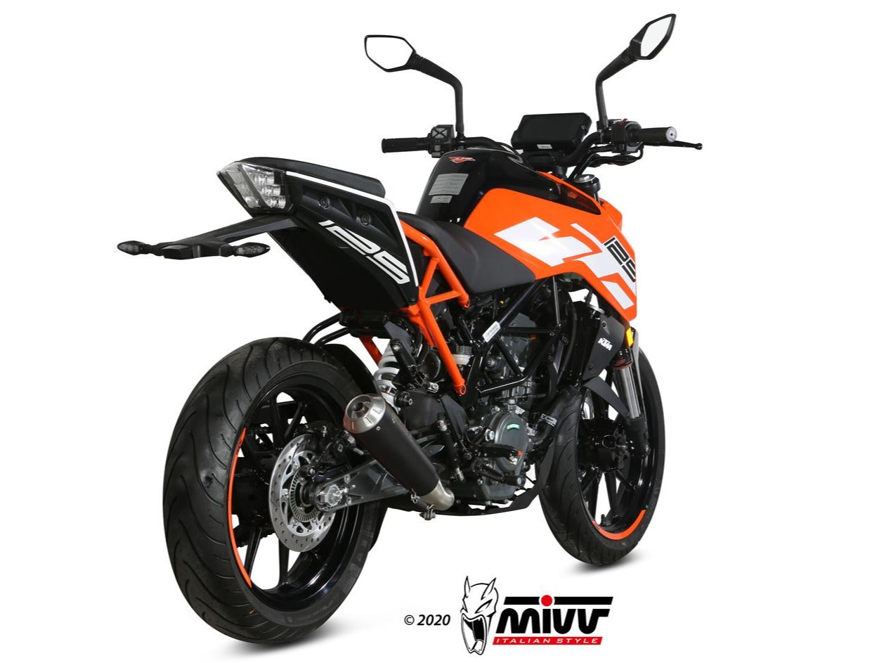 MIVV KT.019 KTM 125/390 DUKE / 125/390 RC ( 2017 / 20 ) Slip-on Exhaust "X-M1" ( black; approved) – Accessories in the 2WheelsHero Motorcycle Aftermarket Accessories and Parts Online Shop