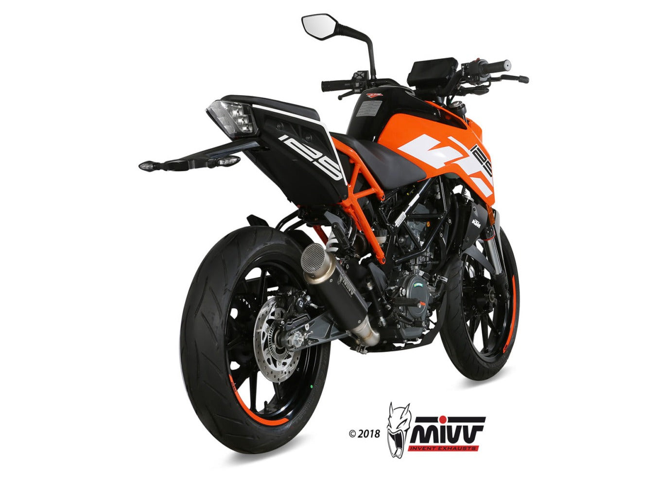 MIVV KT.019 KTM 125/390 DUKE / 125/390 RC ( 2017 / 20 ) Slip-on Exhaust "GP Pro" ( black; approved) – Accessories in the 2WheelsHero Motorcycle Aftermarket Accessories and Parts Online Shop