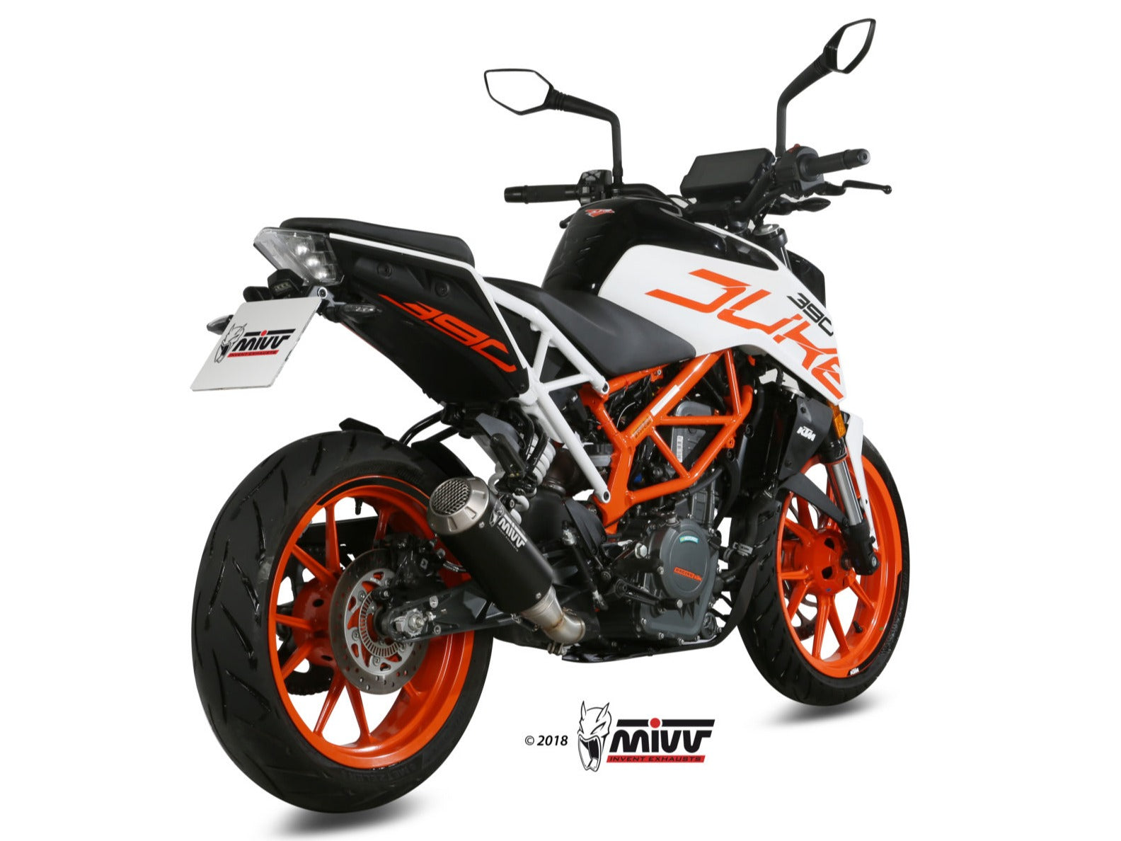 MIVV KT.019 KTM 125/390 DUKE / 125/390 RC ( 2017 / 20 ) Slip-on Exhaust "MK3" ( black; not approved) – Accessories in the 2WheelsHero Motorcycle Aftermarket Accessories and Parts Online Shop