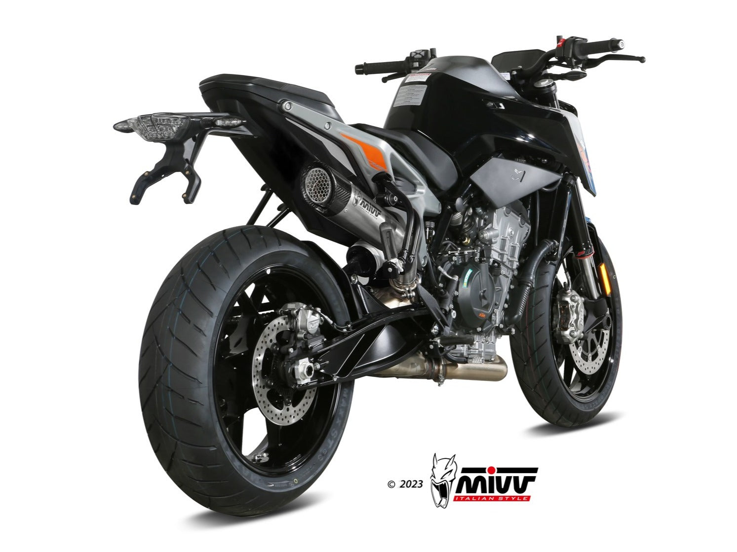 MIVV KT.020 KTM 790 / 890 DUKE ( 2018+ ) Slip-on Exhaust "X-M5" ( titanium; approved) – Accessories in the 2WheelsHero Motorcycle Aftermarket Accessories and Parts Online Shop