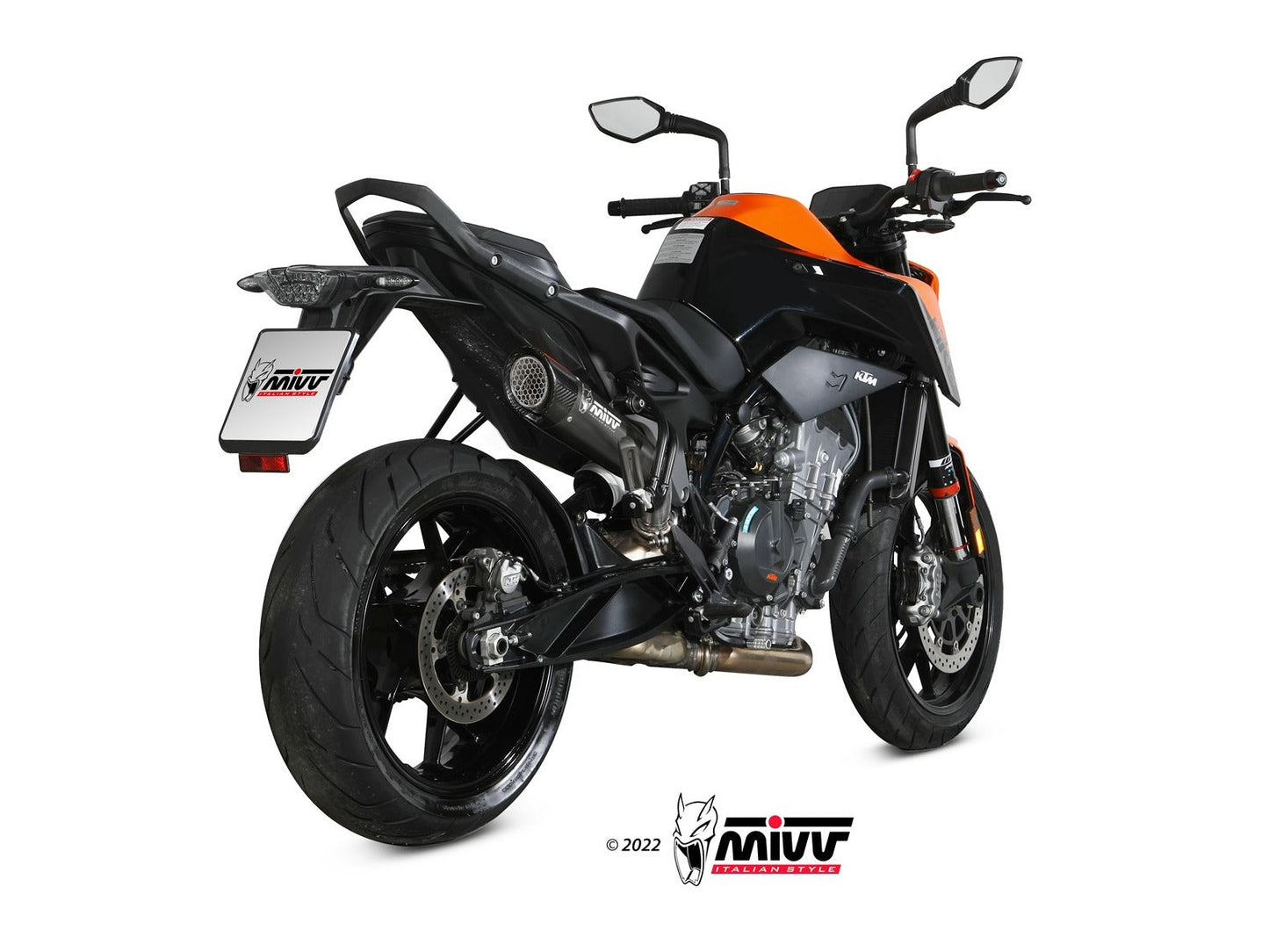 MIVV KT.020 KTM 790 / 890 DUKE ( 2018+ ) Slip-on Exhaust "X-M5" ( black; approved) – Accessories in the 2WheelsHero Motorcycle Aftermarket Accessories and Parts Online Shop