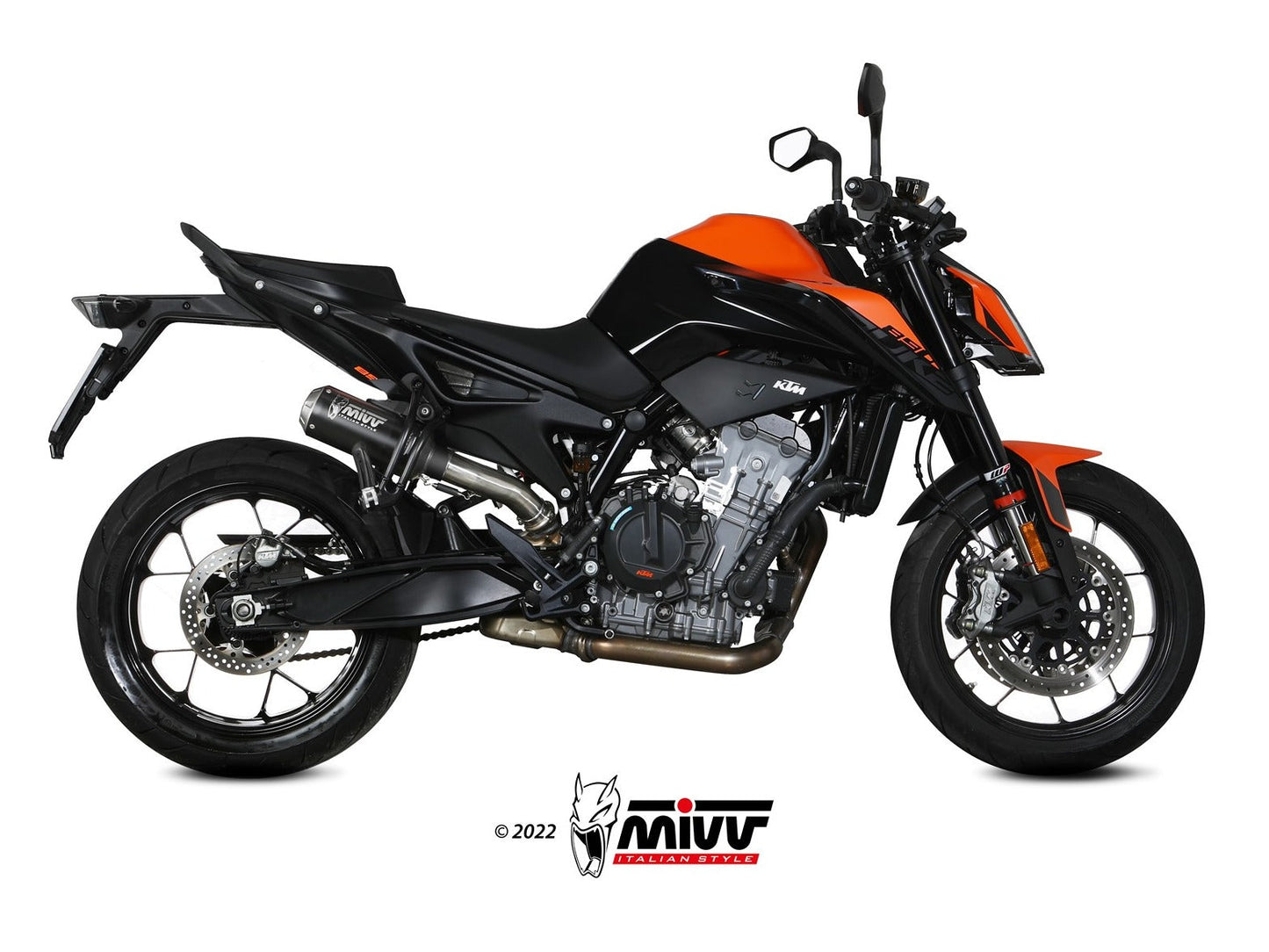 MIVV KT.020 KTM 790 / 890 DUKE ( 2018+ ) Slip-on Exhaust "MK3" ( black; not approved) – Accessories in the 2WheelsHero Motorcycle Aftermarket Accessories and Parts Online Shop