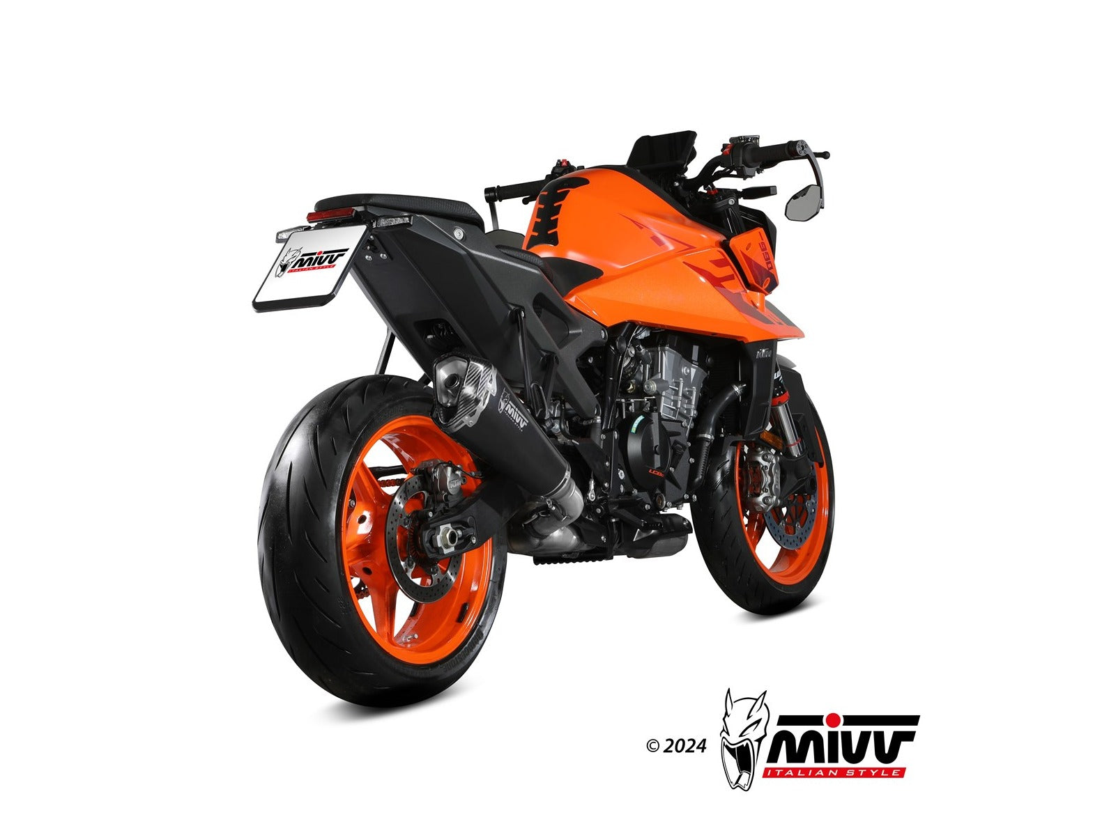 MIVV KT.032 KTM 990 DUKE ( 2024+ ) Slip-on Exhaust "Delta Race" ( black; approved) – Accessories in the 2WheelsHero Motorcycle Aftermarket Accessories and Parts Online Shop