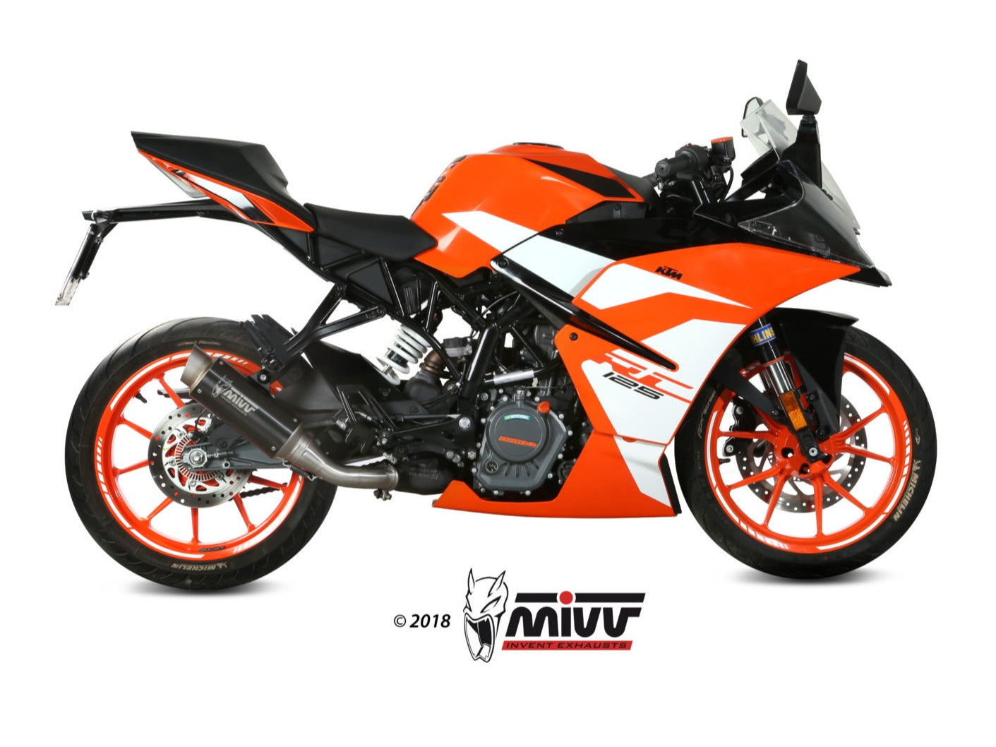 MIVV KT.019 KTM 125/390 DUKE / 125/390 RC ( 2017 / 20 ) Slip-on Exhaust "GP Pro" ( black; approved) – Accessories in the 2WheelsHero Motorcycle Aftermarket Accessories and Parts Online Shop